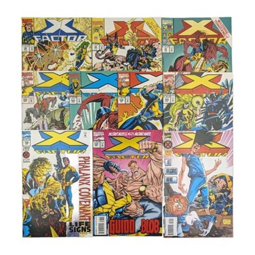 X-Factor Comic Book Lot Issues 96 98 99 102 103 104 105 106 107 109 Marvel 1993